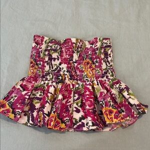 Floral Smocked Women's Skirt